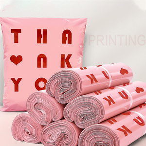 Biểu Tượng Tùy Chỉnh Thân Thiện Với Môi Cảm Ơn Bạn Quần Áo Gửi Thư Túi Màu Hồng Chuyển Phát Nhanh Túi Nhựa Cho T-Shirts Hoodies Vớ Giày - Product Image 2