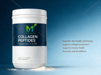 Poudre de protéines de collagène OEM, favorise le bien-être général