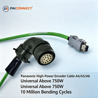 Câbles de communication pour encodeur de moteur servo industriel à conducteur en cuivre isolé PVC 6 conducteurs, indice de protection IP67, double blindage, PLC