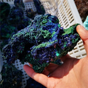 Commercio all'ingrosso Ruvido Blu Azzurrite Campione Di Cristallo di Grandi Dimensioni Grezzo Pietra Azzurrite Malachite Campioni di Minerali per la decorazione domestica - Product Image 6