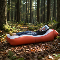 Canapé gonflable pliable, chaise longue portable pour salon, camping, festival, plage