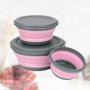 Ensemble de bols et tasses pliables en silicone pour le camping, les voyages et la cuisine portable - Product Image 4