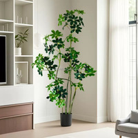Palmier artificiel tropical NINI de haute qualité, plante à feuilles vertes très réaliste pour la décoration intérieure de la maison et des hôtels