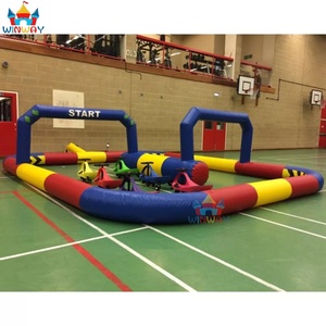WINWAYTOYS Piste de course gonflable extérieure personnalisée en PVC pour mini-kart et Zorb Ball, 6x4m, pour 5 à 10 enfants, usage garderie - Product Image 5