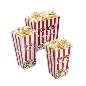 Wholesale factory directly custom logo printed popcorn buckets paper food buckets/Cups for popcorn