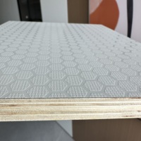 Contreplaqué hexagonal noir et rouge personnalisé, antidérapant pour extérieur, pour scène