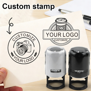 [Sello Personalizado] Sello Automático Recargable Personalizable <span class=keywords><strong>RH</strong></span> Redondo de 42MM, Personalización con Logotipo, para Uso en Oficina - Product Image 1