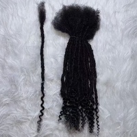 Extensions de Locs Micro-Bouclées Inter 'Boho' 100% Cheveux Humains Non Traités, avec Pointes Bouclées, Idéales pour le Drop Shipping