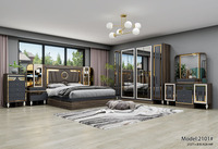 Ensemble de chambre à coucher complet de style turc classique économique, lit king size, lit double, ensemble de meubles de chambre à coucher modernes