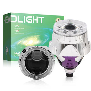 <b>Led</b> <b>Headlight</b> 70mm 140mm High Beam Dual Lens 12V Universal Fit Retrofit Upgrade Car Light - Product Image 2