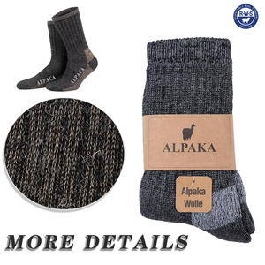 Chaussettes de chasse <span class=keywords><strong>en</strong></span> <span class=keywords><strong>laine</strong></span> d'<span class=keywords><strong>alpaga</strong></span> pour hommes et femmes - Product Image 2