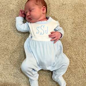 Traje <span class=keywords><strong>personalizado</strong></span> para bebé, Pelele de algodón orgánico para bebé, manga larga, cuello redondo, <span class=keywords><strong>pijama</strong></span> para bebé en casa - Product Image 4
