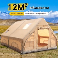 Tente de camping gonflable de luxe, toutes saisons, imperméable, en tissu Oxford, grande tente familiale, installation facile, tente d'extérieur