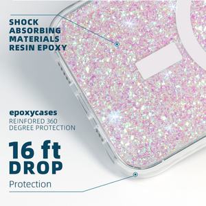 Coque de téléphone portable magnétique en TPU avec paillettes scintillantes de luxe pour iPhone 15 Promax, design pour coques et accessoires iPhone - Product Image 4