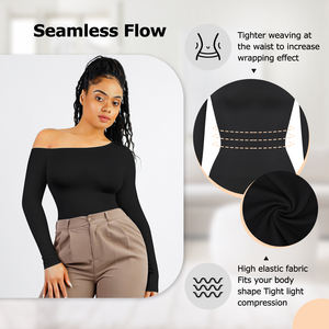 Hexin Venta al por mayor Adelgazamiento Control de barriga Sexy Doble capa Sexy Bodysuits Ladies Shapewear - Product Image 2