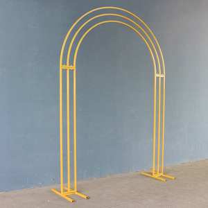 อุปกรณ์ตกแต่งซุ้มแต่งงานแบบสามท่อเหล็กดัดสำหรับตกแต่งงานปาร์ตี้ - Product Image 2