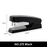 Agrafeuse manuelle de petite taille 275 pour étudiants, papeterie de bureau économique, agrafeuse de taille moyenne pouvant relier 20 pages de papier et de plastique