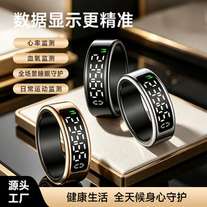 Bague connectée avec écran LED, suivi de la fréquence cardiaque, étanche IP68, contrôle via application Bluetooth, 3,2g SY01 - Product Image 5