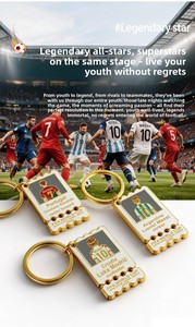 Llavero Metálico 3D Mini de EE. UU., Canadá y México para Fútbol, Souvenir para Fanáticos de Ronaldo y Modri, Diseño de Alta Estética para Mochila - Product Image 6