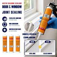 Scellant silicone acétique SANVO de haute qualité, anti-corrosion, excellente adhérence, durcissement rapide, certifié CE, pour la construction intérieure