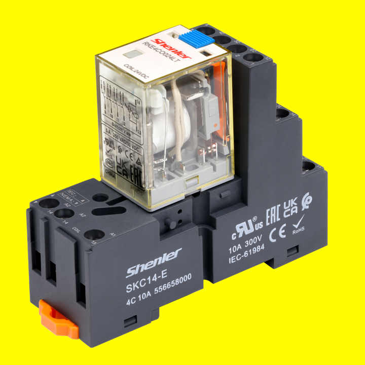 Shenler RKE4CO024LT+SKC14-E 220v ac magnetic contactor and compatible ...
