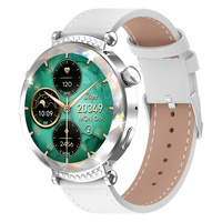 Moda 1.26 İnç Yuvarlak IP67 Su Geçirmez Chat GPT Heather Hatırlatıcı HW-L2 Mini Bayan Akıllı Bileklik, Bayanlar için 2 Kayışlı