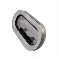Hublot ovale en alliage d'aluminium avec verre acrylique pour yacht et camping-car, modèle ZY-225, fabriqué à Qingdao, Shandong