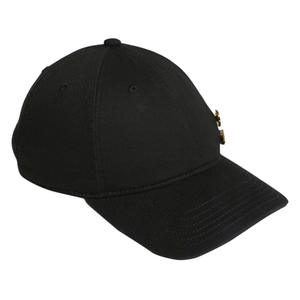 Casquette de baseball unisexe Adidas décontractée noire à 6 panneaux, ajustable, en tissu sergé, pour usage quotidien, taille adulte - Product Image 1