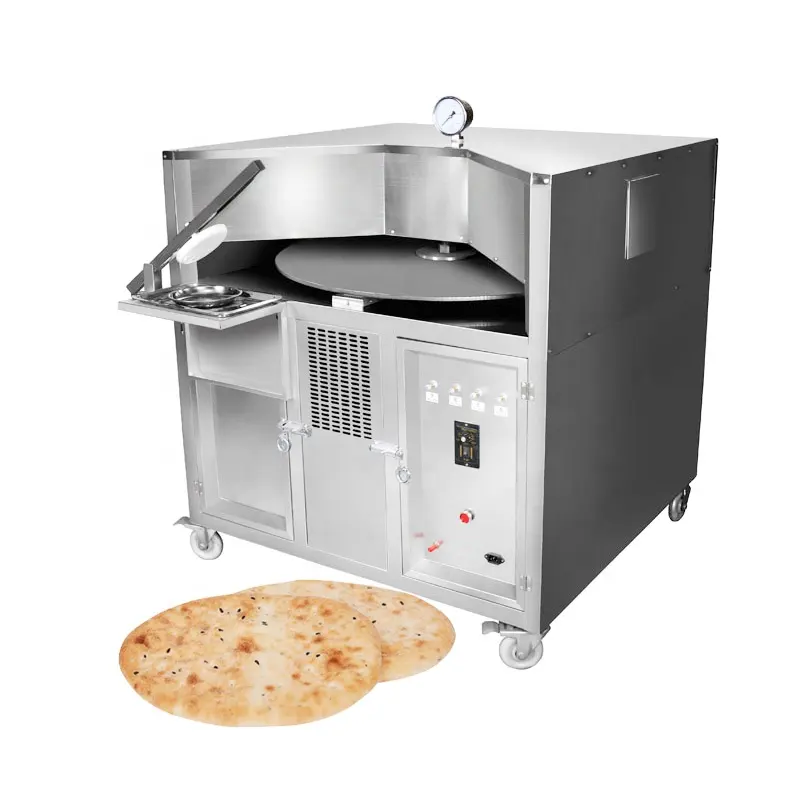 Edelstahl Naan Tandoori Ofen Home Kleines elektrisches Gas Arabisch Pita Flachbrot Roti Bake Maker Ofen