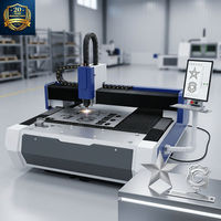 Machine de découpe laser à fibre automatique de précision moderne pour tôles en alliage d'aluminium et en acier au carbone pour pièces de quincaillerie et de pièces automobiles