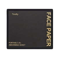 Papier Matifiant Noir Prêt à Expédier, Absorbant l'Excès de Sébum, Fini Mat Naturel, 100 Feuilles, Portable pour le Voyage, Feuilles de Maquillage pour la Peau