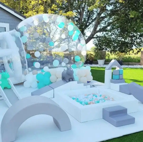 New Design Schlauchboote Bubble Zelt für Ballons fliegen in Bubble Dome House transparent Zelt Bubble House aufblasbar