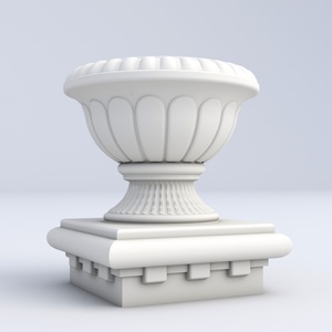 Cầu thang sang trọng cho các bước ngoài trời lan can đá cẩm thạch đúc sẵn bê tông hàng rào khuôn mẫu lan can bán buôn - Product Image 2