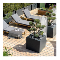 Personnalisé Grand Jardin Extérieur Patio Pots Jardin Fleur Géant Métal Pot De Fleur