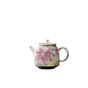 Théière en porcelaine He Fusen, sept couleurs, marguerite, argentée, avec couvercle, boîte cadeau pour servir le thé - Product Image 5