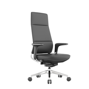 Silla Ejecutiva de Cuero Ajustable de Diseño Moderno de Fábrica con Cuero Genuino de Primera Calidad y Reposabrazos Ajustables Cómodos - Product Image 5