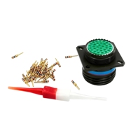 Connecteur de câble à fiche droite D38999/20WF32PB, terminaison à sertir, nickelé, connecteurs D38999