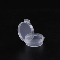 Boîte de pot d'emballage en plastique de 5ml 10ml avec logo personnalisé échantillon conteneur à couvercle rabattable avec couvercle à charnière