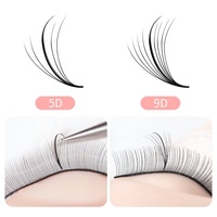 Vente en gros Top Quality Song Lashes Mat Silk Black Individual Private Label Eyelashes Wispy Fans Premiere Pro cc