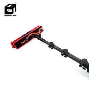 Perches télescopiques en fibre de carbone haute résistance de 6m, 10m, 15m, 18m, 20m, alimentées en eau, avec brosse pour le nettoyage des fenêtres - Product Image 6