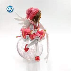 GY Popular anime factory 3d desig Cute Girl custom action figure with Card Captor Sakura magic maiden vinyl toy