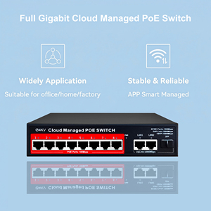 Switch PoE Gigabit géré <span class=keywords><strong>à</strong></span> 8 ports avec 2 ports Uplink, IEEE 802.3af/at, pour téléphonie VoIP et IPTV - Product Image 4