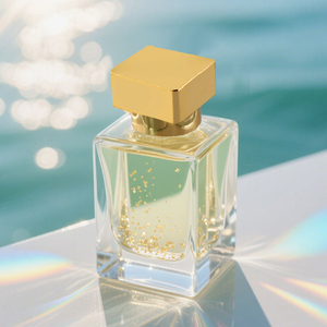 Flacone Personalizzato di Lusso in Vetro per Profumo, Bottiglie Spray Trasparenti per Profumo da 30ml 50ml 100ml, Flacone Quadrato Vuoto in Vetro per Profumo con Tappo Dorato - Product Image 5