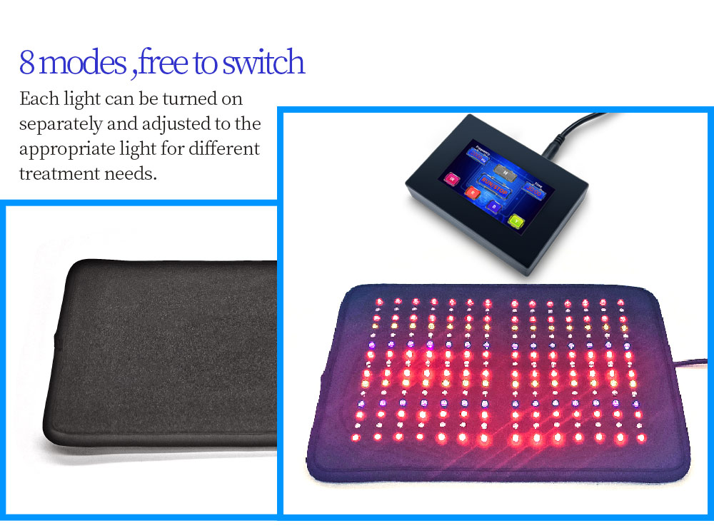 Professional multi wavelengths led near infrared light therapy device pdt treatment infrared pad