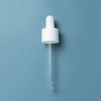 EU-Beauty Échantillons gratuits Pipette compte-gouttes et tétine en caoutchouc blanc Bouchon inviolable blanc