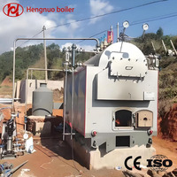 Chaudière à vapeur industrielle haute efficacité DZH 1-6T/H, alimentée aux déchets de bois, de coques de riz et de rafles de maïs, pour la production en rizerie