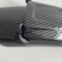 JY LBCFFDPOST Garde-boue arrière en fibre de carbone pour moto tout-terrain Light Bee - Petite extension de garde-boue protège l'amortisseur