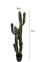 Cactus artificiel en PU de style nordique, Colonne de cactus, Plante du désert en pot pour la décoration intérieure et extérieure et l'aménagement paysager