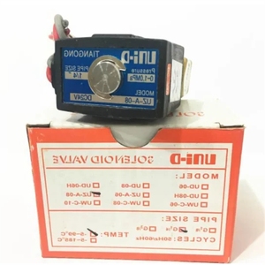 UNI-D โซลินอยด์วาล์ว 2 ตำแหน่ง 2 ทิศทาง UZ-A-08 DC24V AC220V - Product Image 1
