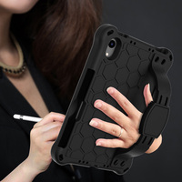 Casing tablet iPad Mini 6 mini 7 8.3 inci, sarung tablet cantik lembut busa EVA tahan guncangan gagang sabuk bahu dudukan ringan untuk anak